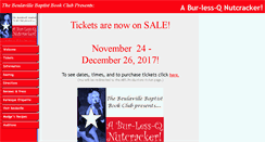 Desktop Screenshot of burlesquenutcracker.com
